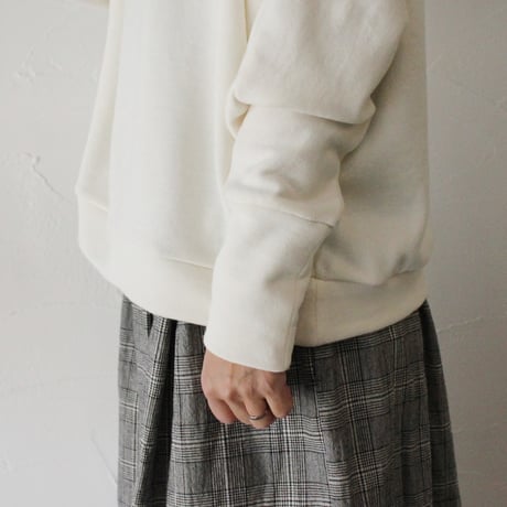 **またまた再入荷** LinenYa リネンヤ　ミニ裏毛ハイネックプルオーバー　#ブルー、アイボリー　【送料無料】