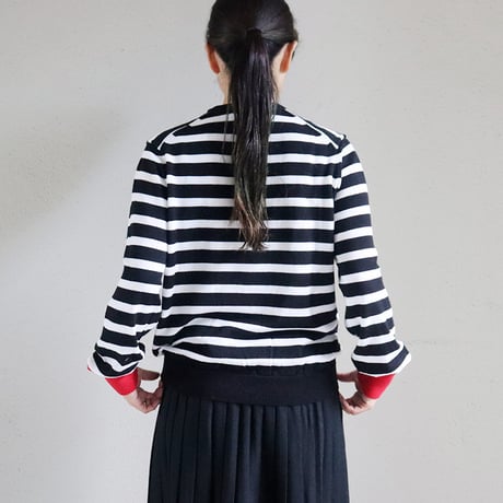 atelier naruse アトリエナルセ　cotton wool boarder knit コットンウールボーダーニット