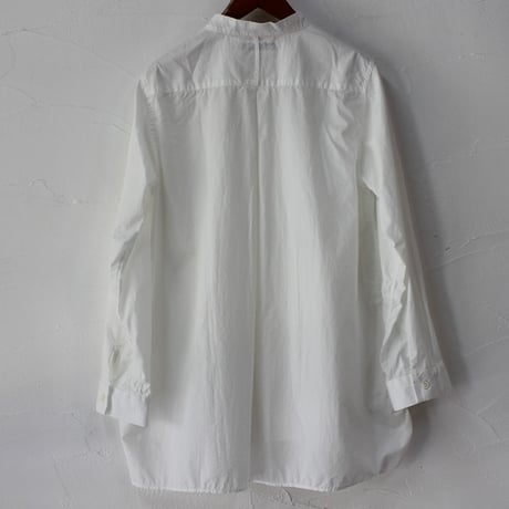 Tigre Brocante ティグルブロカンテ　100/2ブロードスタンドカラーオーバーシャツ　#ホワイト　【送料無料】