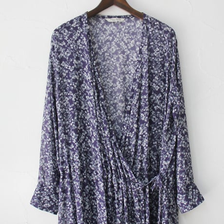atelier naruse アトリエナルセ　デヴォ社～mini flower～カシュクールワンピース　#ネイビー