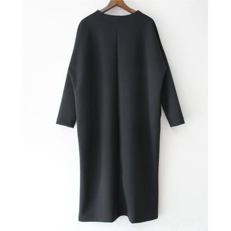 TRAVAIL MANUEL トラバイユマニュアル　ソフトダンボールロングワンピース　#チャコール、ブラック　【送料無料】