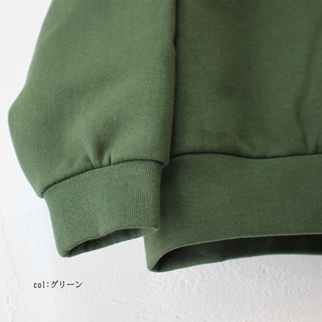 **再入荷**　LinenYa リネンヤ　裏毛コットンパーカー　#アイボリー、ライトブルー、グリーン　【送料無料】