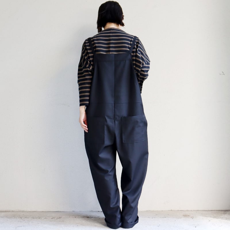maomade マオメイド T/Rサロペット #カーキブラウン、ブラック