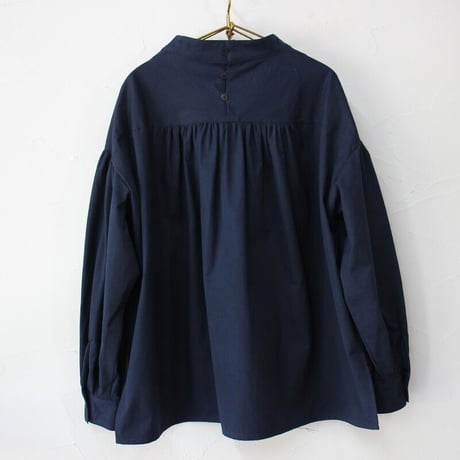 ASEEDONCLOUD アシードンクラウド　Polar night cotton Hyouryushi smock blouse #INDIGO 【送料無料】