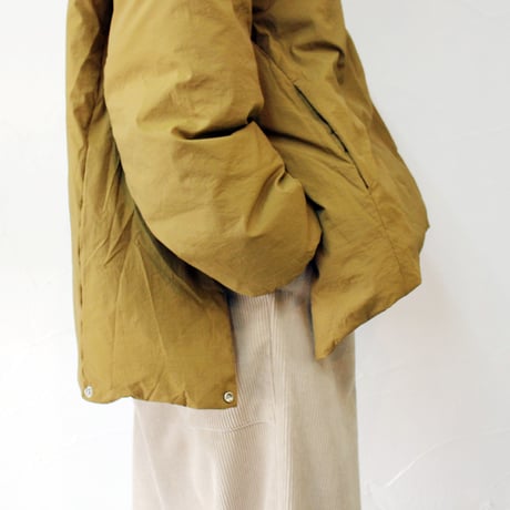 **またまたまた再入荷** LILOU + LILY リルアンドリリー　NO COLLAR DAWN JAKET　ノーカラーダウンジャケット　#ブラック、モカブラウン
