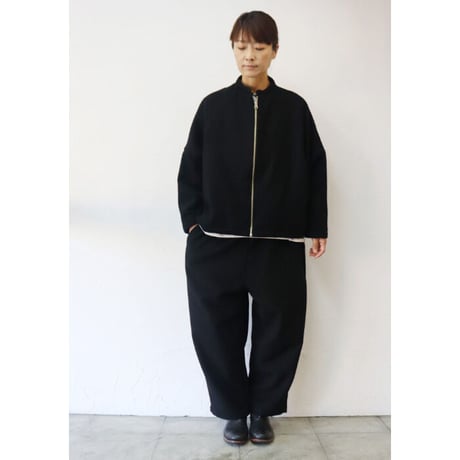 maomade マオメイド　カシミアブレンドやわらかライトメルトンパンツ　#ネイビー、ブラック
