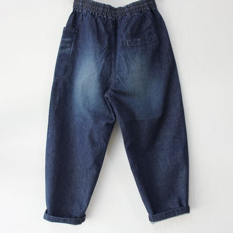 **2025a/w分到着** atelier naruse アトリエナルセ　コットンデニム ウエストゴム バルーンバンツ　#ストーンウォッシュ加工
