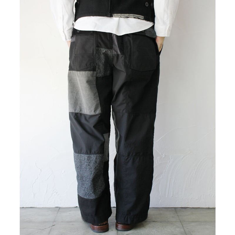 ユニセックス セットアップ パッチワーク ジャケット キャロット