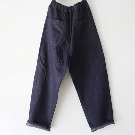 TRAVAIL MANUEL トラバイユマニュアル　コットンリネンデニムユニティパンツ　#インディゴ