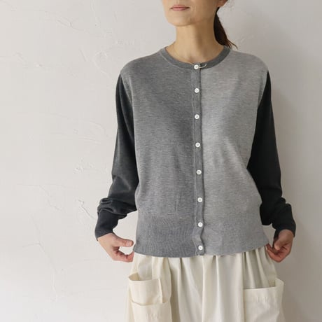 homspun ホームスパン　ソフトコンパクトヤーンクルーネックカーデ　【送料無料】
