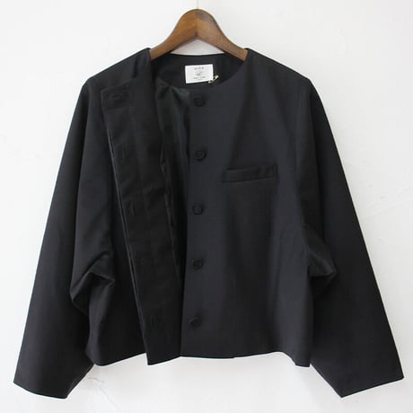 **再入荷** Linenya リネンヤ　ウールジャケット　#ブラック　【送料無料】