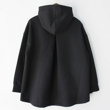 maomade マオメイド　きれいめしっかり裏毛Aラインフード付きプルオーバー