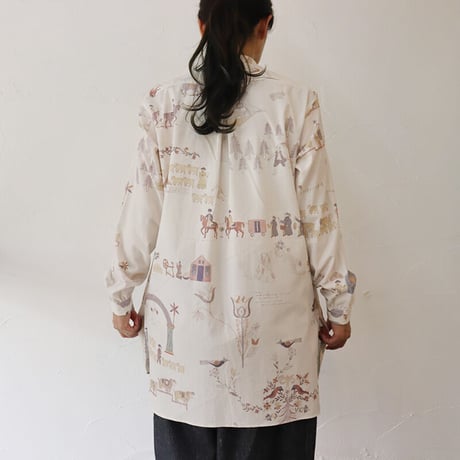 ASEEDONCLOUD アシードンクラウド　Shepherd diary cloth Kigansai shirt #off white 【送料無料】