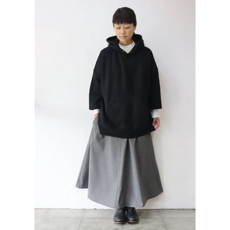 CAERULA カエルラ　TC sweat BIG hoodie 裏起毛スウェットBIGパーカー  #ホワイト、ブラック　【送料無料】