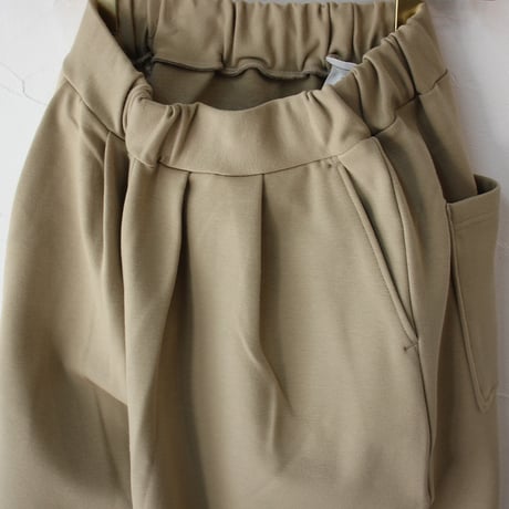 ARTE POVERA アルテポーヴェラ　ポンチ裏起毛2タックワイドパンツ　#ベージュ