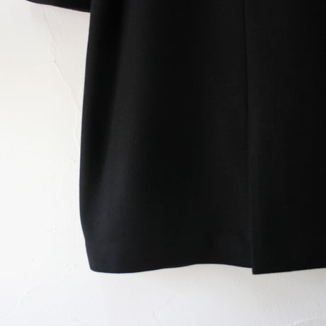 **再入荷** atelier naruse アトリエナルセ　melton wool cocoon coat　メルトンウールコクーンコート　#ブラック　【送料無料】