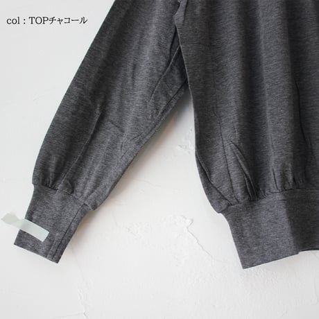 **2025a/w分到着** homspun ホームスパン　60/1天竺ハイネックプルオーバー　#サラシ、TOPグレー、TOPチャコール、ブラック