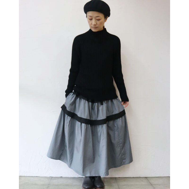 再入荷** homspun ホームスパン ラムリブハイネックプルオーバー