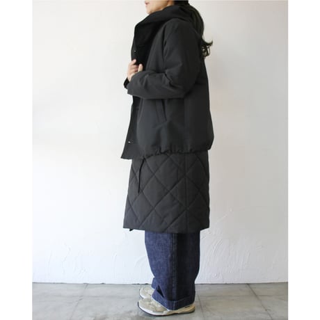 **S u K i M a -スキマ-別注** TRAVAIL MANUEL トラバイユマニュアル　ライトグログラン60/40クロスボタンパーカー　#ブラック　【送料無料】