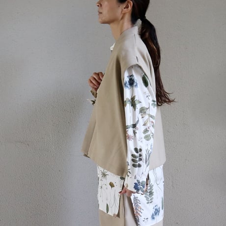 ARTE POVERA アルテポーヴェラ　ポンチ裏起毛フレンチカーデ　#ベージュ