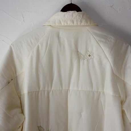 ASEEDONCLOUD アシードンクラウド　Sankayo embroidery quilt Laboratory coat #Ivory  【送料無料】
