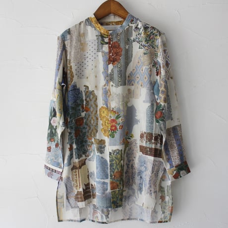 ASEEDONCLOUD アシードンクラウド　Travel memories print Kafusho shirt #マルチ　【送料無料】