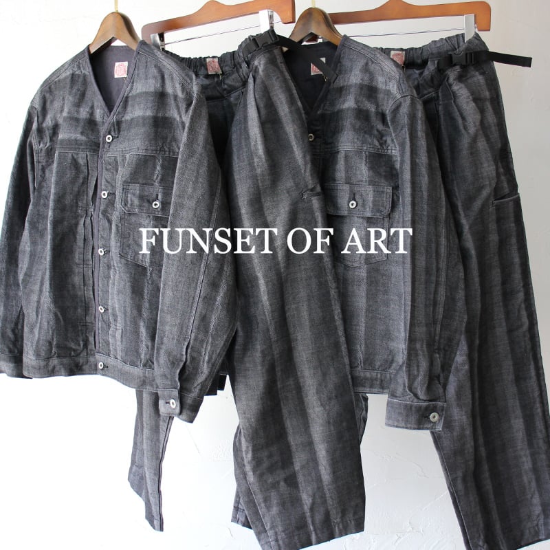FUNSET OF ART ファンセットオブアート シャドーデニムGブルゾン FUNSET OF ART ファンセットオブアート シャドーデニムGブルゾン
