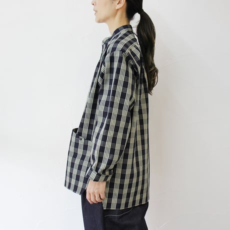 ASEEDONCLOUD アシードンクラウド　HandWerker ハンドベイカー HW light coat #indigo check