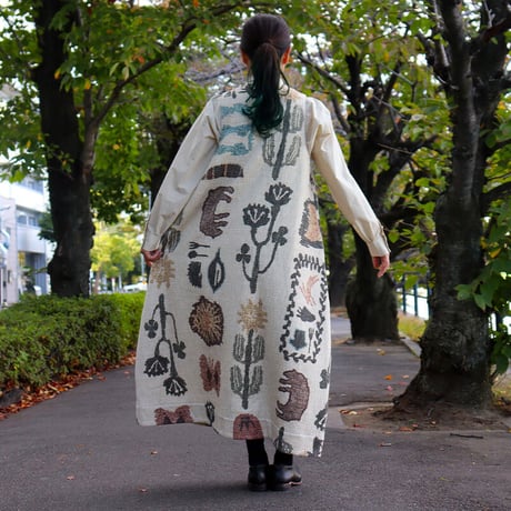 ASEEDONCLOUD アシードンクラウド Antique kilim print Forest king dress アンティークキリムプリントワンピース