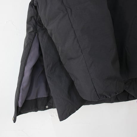 **またまたまた再入荷** LILOU + LILY リルアンドリリー　NO COLLAR DAWN JAKET　ノーカラーダウンジャケット　#ブラック、モカブラウン