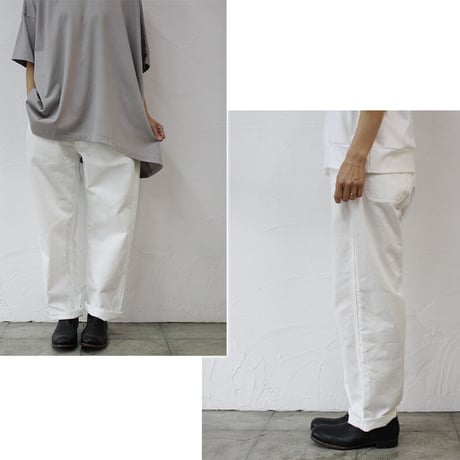ARTE POVERA アルテポーヴェラ　チノバギーパンツ　#ホワイト、アイスグレー