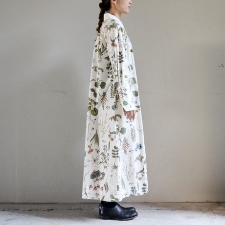 ASEEDONCLOUD アシードンクラウド　Tea garden flower print Tea garden gown #off white 【送料無料】