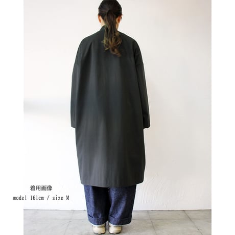 TRAVAIL MANUEL トラバイユマニュアル　スプリットツイルマオコート　#ブラック　【送料無料】