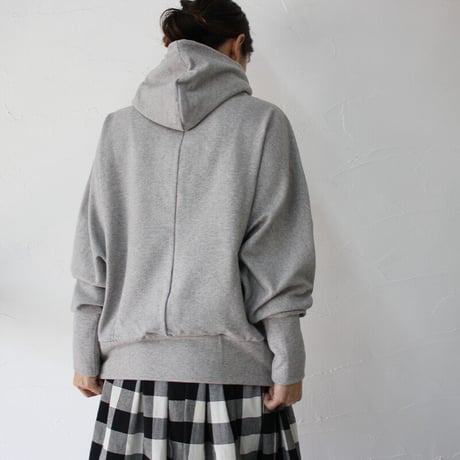 **またまた再入荷** Linenya リネンヤ　コットンスウェットドルマンパーカー　#TOPグレー