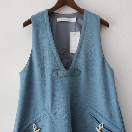 ASEEDONCLOUD アシードンクラウド Forest quilt Forest king dress フォレストキルトワンピース #ブルー、ブラック　【送料無料】