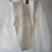 ASEEDONCLOUD HandWerker 綿麻HWワイドトラウザー　♯オフホワイト　【送料無料】