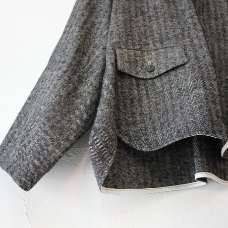 atelier naruse アトリエナルセ　シェットランドウールリネンスモック　shetland wool linen smock　【送料無料】