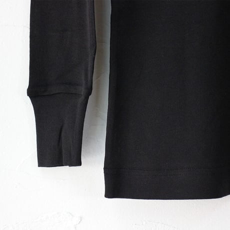 **再入荷**　homspun ホームスパン　60/1フライスタートルネックプルオーバー　#ブラック、アイアンブルー、TOPチャコール、TOPグレー