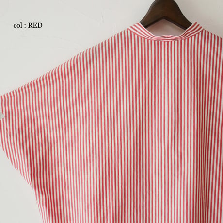 **またまたまた再入荷** LinenYa リネンヤ　近江タンブラーヘンリーネックブラウス　#ブラック、ネイビー、ベージュ、レッド