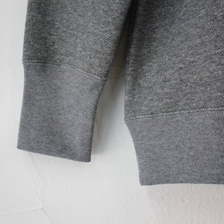 atelier naruse アトリエナルセ　freece cotton mock neck sweat　コットン裏毛モックネックスウェット　#杢グレイ　【送料無料】