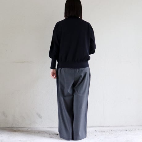 TRAVAIL MANUEL トラバイユマニュアル　ドライウェザー2タックワイドパンツ　#チャコール、ブラック