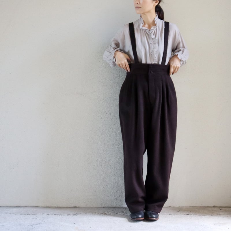 【希少】susuri ★ススリ リネンコットン ムースパンツ サロペット SUSURI ムースパンツ annabelle