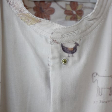 ASEEDONCLOUD アシードンクラウド　Shepherd diary cloth Kigansai shirt #off white 【送料無料】