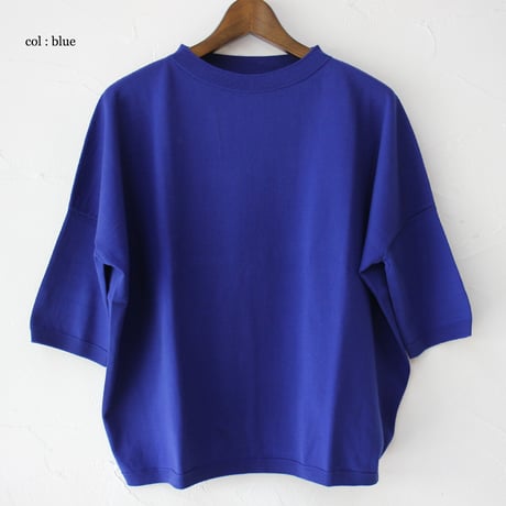 **新色追加・またまたまた再入荷** LinenYa リネンヤ as it is. コットンボートネック5分袖ニット　【送料無料】