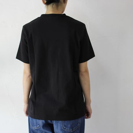 homspun ホームスパン　40/2天竺半袖Tシャツ　#サラシ、チャコール、ブラック