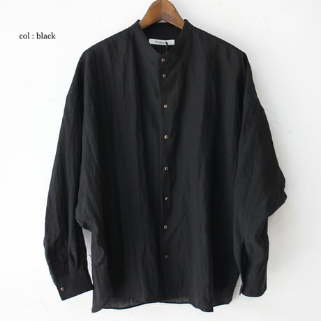 SUSURI ススリ　ハルシャツ　＃off white , black　【送料無料】