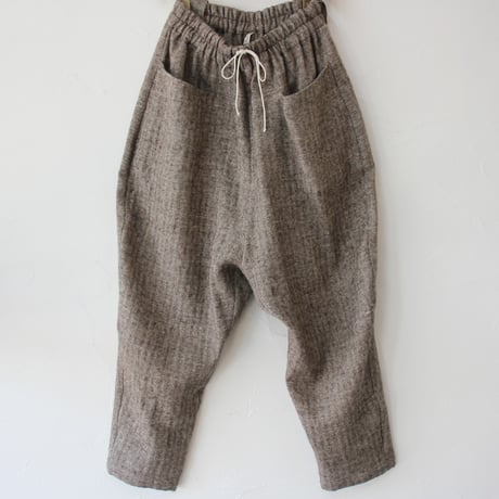 atelier naruse アトリエナルセ shetland wool linen sarrouel pants　シェットランドウールリネンサルエルパンツ