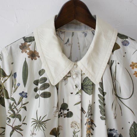 ASEEDONCLOUD アシードンクラウド　Tea garden flower print Tea garden gown #off white 【送料無料】