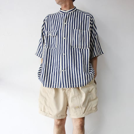 FUNSET OF ART ファンセットオブアート　IDGレーヨンアロハ半袖カバーシャツ　#ストライプ