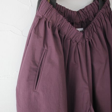 **ブラック再入荷** atelier naruse アトリエナルセ　cotton high twist poplin gaucho pants　コットンハイツイストポプリンガウチョパンツ